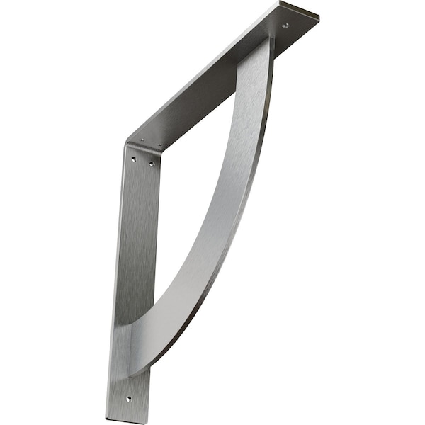 Ekena Millwork Bulwark Steel Bracket, Stainless Steel 2"W x 14"D x 14"H BKTM02X14X14BUSS - main